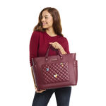 Loungefly The Mo Red Convertible Backpack & Tote Crossbody Pin Trader Bag LFlifestyle1 view 2